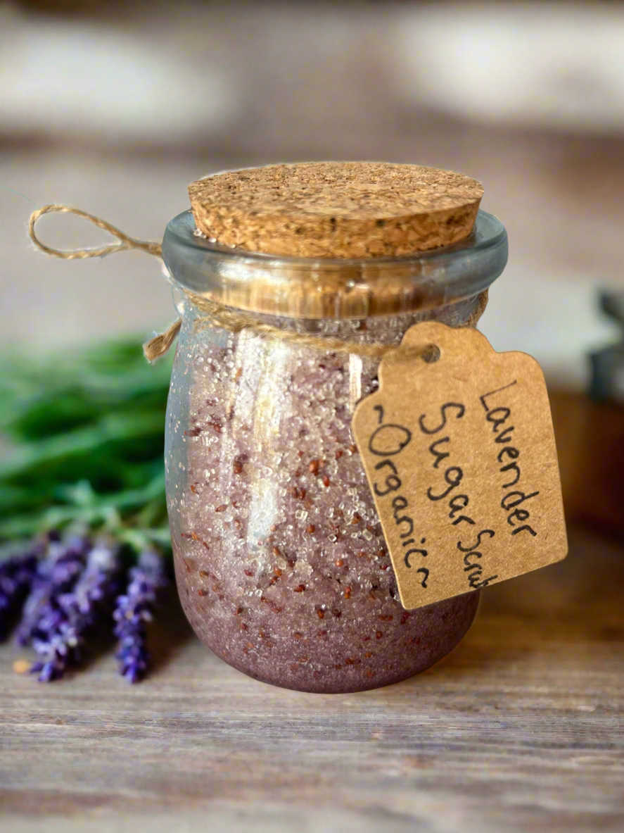 Organic Exfoliating Sugar Scrub-Lavender
